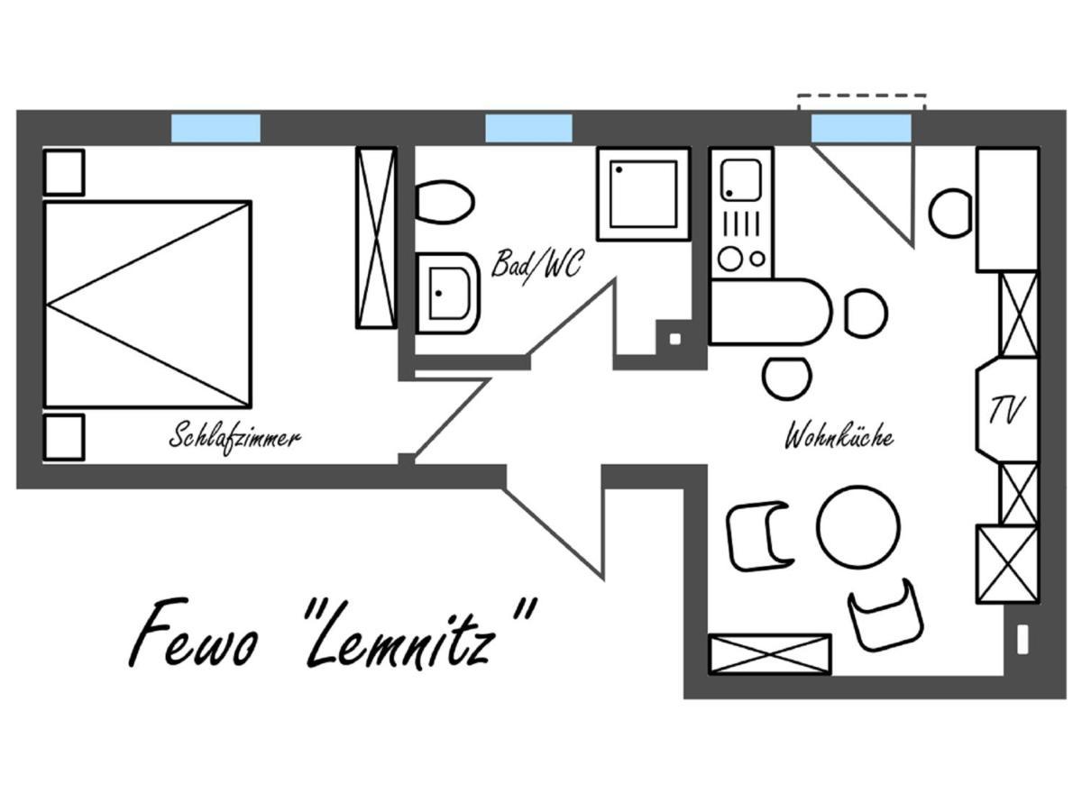 Feriengut Dietzsch Apartman Poritzsch Szoba fotó